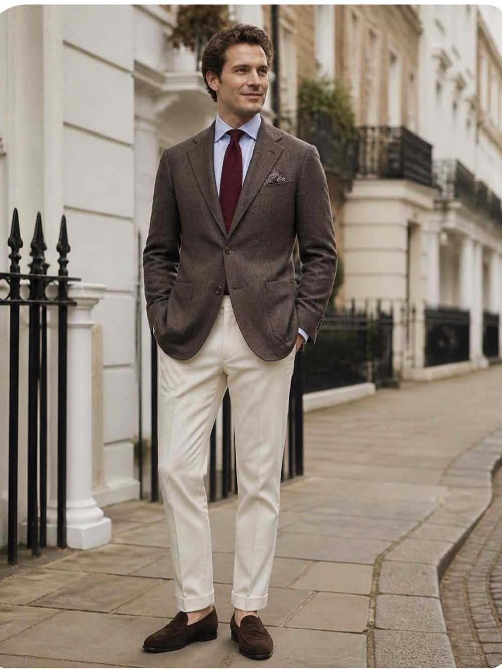 Classic Men's Gray Wool Blazer